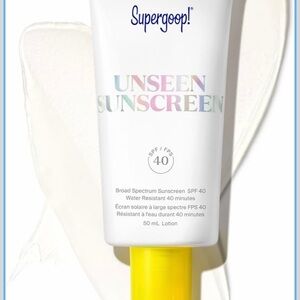 Supergoop! Unseen Sunscreen SPF 40 - White and Yellow Tube